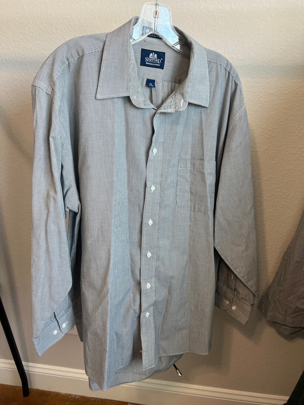 Stafford Wrinkle Free Dress Shirt 18 34-35
